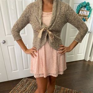 Tie sweater